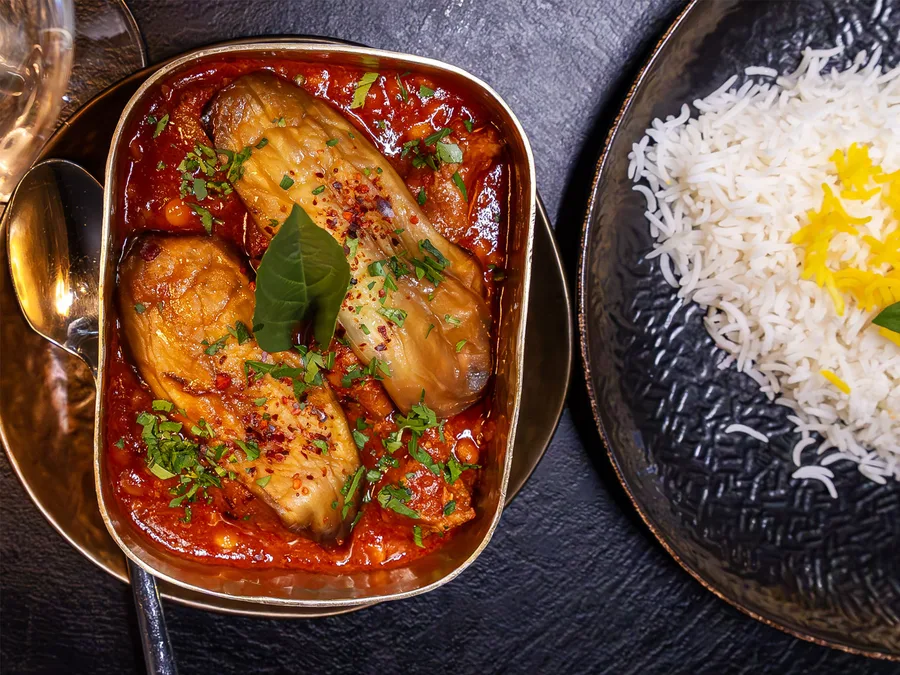 Stew with aubergine